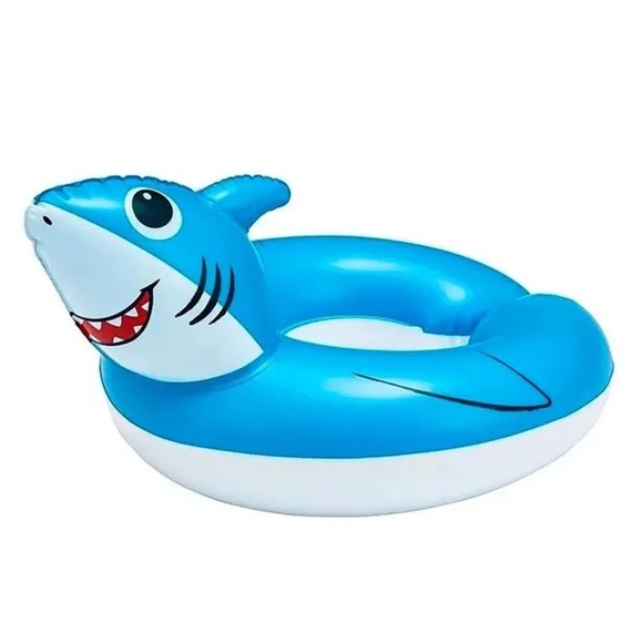 Kids' Blue Shark Inflatable Pool Float - Picture 3 of 6